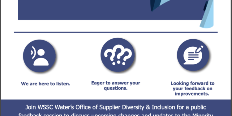 02/29/24: WSSC Water Minority Business Enterprise Program Public Feedback Session